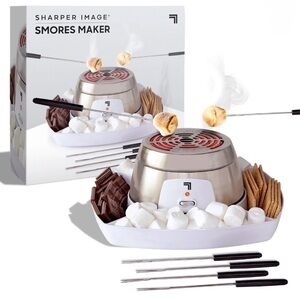 Sharper Image White Electric S'mores Maker NEW